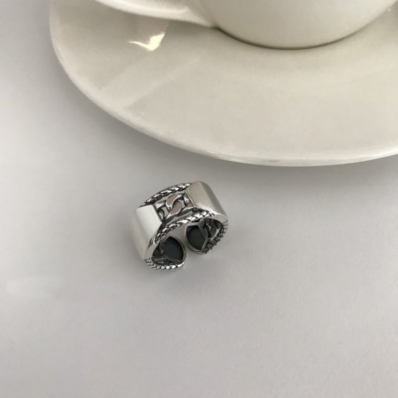 925 sterling silver ring simple temperament wild retro ring 925 sterling silver ring simple temperament wild retro ring