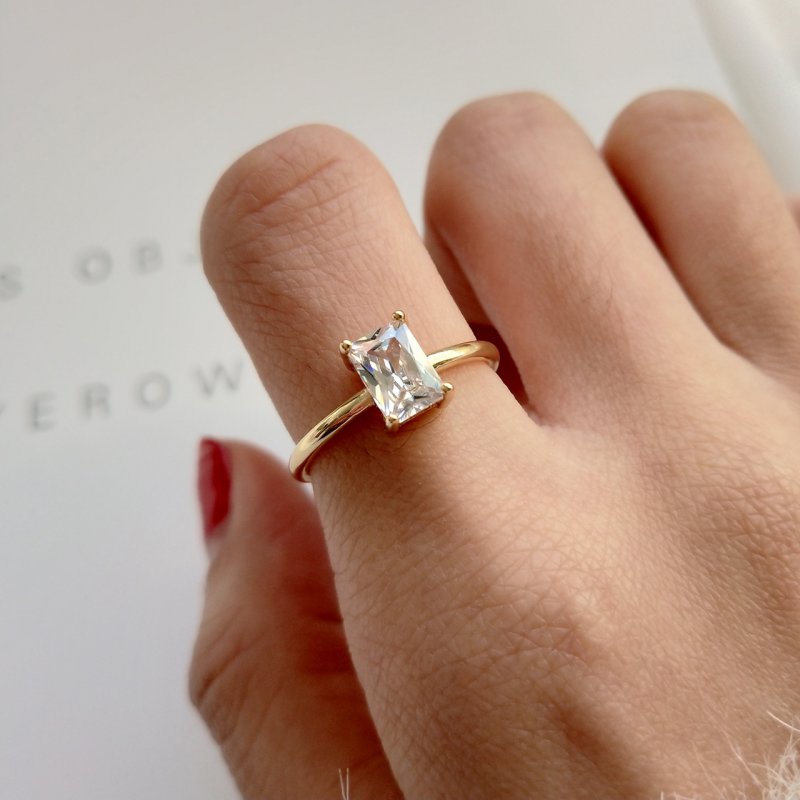 925 sterling silver simple temperament wild square diamond open ring ring 925 sterling silver simple temperament wild square diamond open ring ring