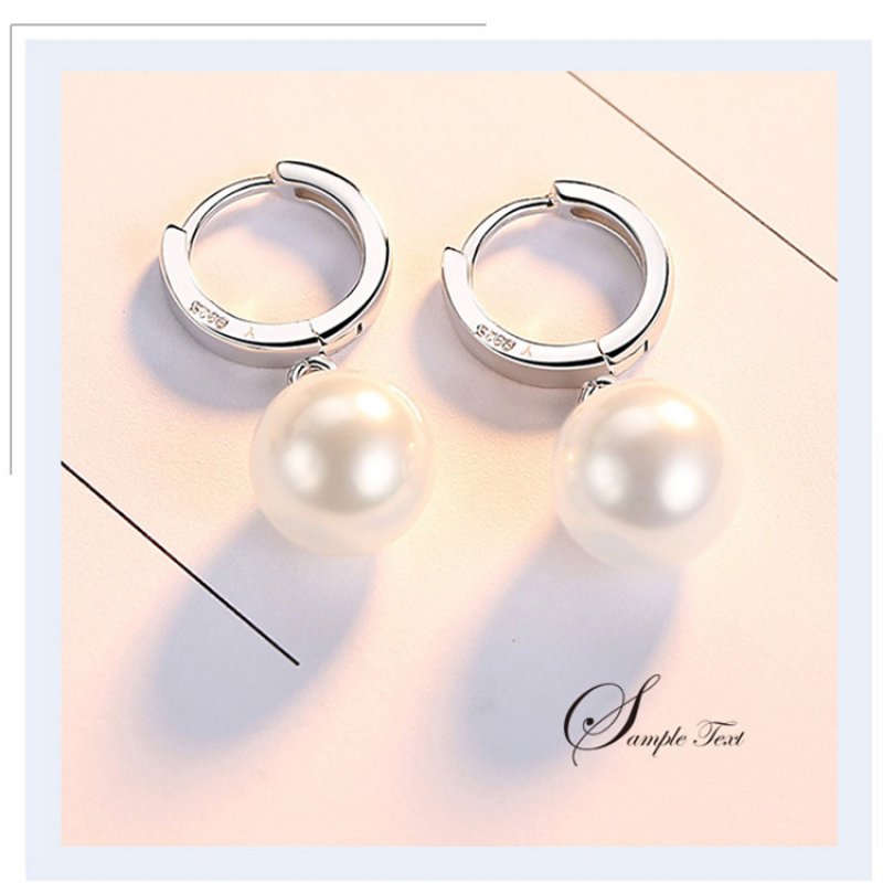 Trendy rubber bead ear buckle earrings women's mid-length style temperament earrings simple ear jewelry Trendy rubber bead ear buckle earrings women's mid-length style temperament earrings simple ear jewelry